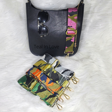 Load image into Gallery viewer, Camo Glitter Guitar Purse Straps
