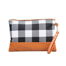 Load image into Gallery viewer, Freely Me Buffalo Plaid Clutch Bags