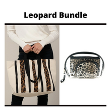 Load image into Gallery viewer, Stripe It Hot Leopard Tote