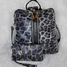 Load image into Gallery viewer, Leopard Backpack Purse
