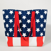 Load image into Gallery viewer, Stars and Stripes Tote Bag