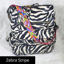 Load image into Gallery viewer, Animal Print Convertible Backpack